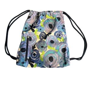 Floral Drawstring Backpack